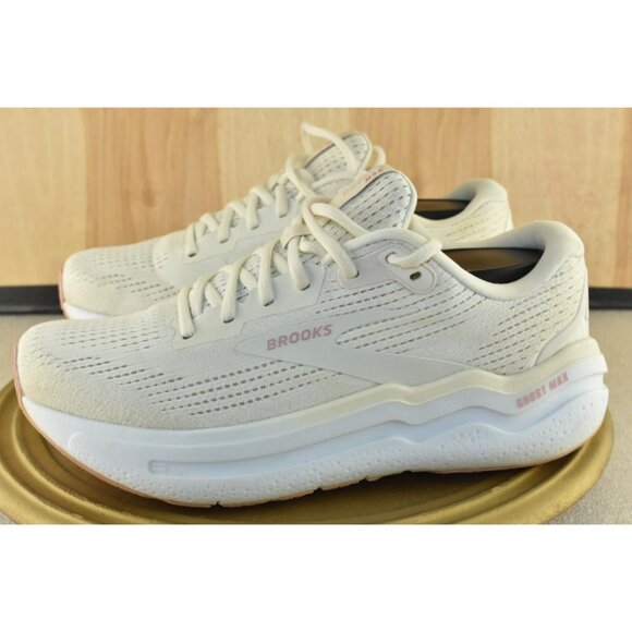 Brooks Ghost Max 2 Women Shoes Size 10 White Athletic Running Sneakers - Picture 6 of 11